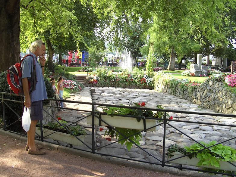 VISIT VIENNE, Jardin public, Romeinse heirbaan, voie romaine, Roman road